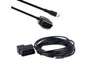 OBD2 OBD II 16 Pin Mini USB Smart Charger Adapter Cable 5V 2.5A for iPhone GPS
