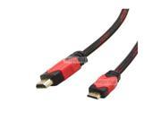 1.8M Gold Planted Mini HDMI to HDMI Type A to C Cable High Definition 1080p