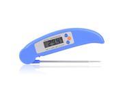 iKKEGOL Mini Foldable Cooking Thermometer Digital Food Thermometer Instant Read Thermometer Meat Thermometer for Kitchen Food Tools with Fodable Probe Blue