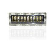iKKEGOL Programmable LED Belt Buckle DIY Text Name Love Message Display Scrolling Flash Chrome Diamond Frame Party Disc Gift White