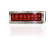 iKKEGOL Programmable LED Belt Buckle DIY Text Name Love Message Display Scrolling Flash Chrome Diamond Frame Party Disc Gift Red