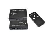 iKKEGOL 3 Port V1.4 HDMI Switch Swither Splitter Selector HUB 1080P Amplifier Box with Remote Control for 3D HDTV DVD