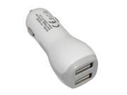 iKKEGOL 3.1Amp Dual USB 2 Port Car Charger 1A 2.1A for iPod iPhone 5 5S Galaxy S4 Note 3 Universal All Devices Samsung S5 iPhone Android White