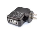 iKKEGOL 4 Port USB Output Home Wall Travel Charger 5V 2.1 Amp AC Power Adapter with US Plugs