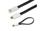 iKKEGOL® Magnet USB Type A to 5 Pin Micro USB Date Sync Charger cable for Android Samsung Galaxy S4 S5 Note 2 HTC Black
