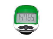iKKEGOL LCD Run Step Pedometer Walking Mile Kilometer Calorie Distance Counter Fitness Sports Exercises Green