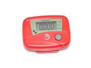 iKKEGOL Pedometer in Exercise Fitness Sports LCD Running step distance Walking Calorie Counter Red