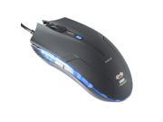 E 3lue Cobra EMS109BK High Precision Gaming Mouse with Side Control 1600dpi Black Based Version