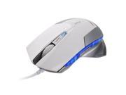 E 3lue E 3lue Mazer Type R EMS124WH White 6D Gaming Mouse with 4 Motion of DPI 600 1200 1800 2400 and Shark Concept Design