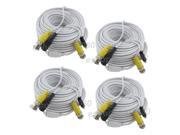 4 x 100 ft security camera BNC video power cable CCTV DVR surveillance wire cord