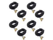 8 x 100ft CCTV BNC Video Power Cable DVR Surveillance Wire Security Camera Cord