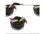 2 x 100ft Audio Video Power Cable CCD Security Camera BNC RCA CCTV DVR Wire Cord