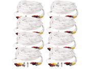 8 x 100ft Audio Video Power Cable CCD Security Camera BNC RCA CCTV DVR Wire Cord
