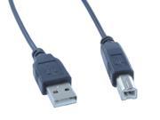 6ft USB2.0 A Male to B Male Printer Scanner Cable Black 6 ft