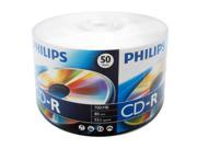 50 Pieces PHILIPS Brand Logo Blank CD R CDR Disc Media 52X 80 Min 700MB