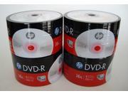200 pk HP 4.7 GB 16X DVD R DVDR Blank Disc Media Bulk Pack
