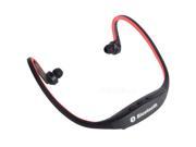 "E-buy World" Bluetooth Wireless Headset Stereo Headphone Earphone Handfree Sport Universal Red Color: Red Speaker: Stereo Version: MS