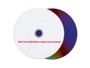 "E-buy World" New 10PCS BD-R 4X White Inkjet HUB Printable BD-R Blu-Ray Blank Disc Media 25GB
