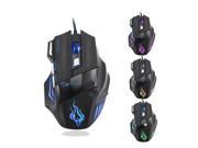 5500 DPI 7 Button LED Optical USB Wired Gaming Mouse Mice For Pro Gamer