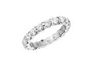 5.50 tcw Round Diamond Eternity Wedding Band in 18K Gold