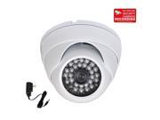 VideoSecu IR Day Night Vision Built in 1 3 Sony Effio CCD CCTV Video Infrared Dome Security Camera 700TVL 28 LEDs Vandal Proof 3.6mm Wide View Angle for DVR Su