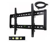 VideoSecu Heavy Duty Tilt TV Wall Mount for Samsung 32 65 LCD LED HDTV Plasma with VESA 600x400 400x400mm Free HDMI Cable and Bubble Level M33