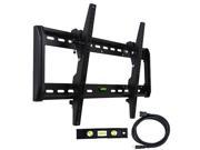 VideoSecu Tilt TV Wall Mount Bracket for Sharp 32 40 43 48 50 55 60 65 LED LCD UHD Plasma Low Profile Free HDMI cable and Bubble level M33