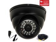VideoSecu Outdoor Indoor Weatherproof IR Day Night Vision Security Camera Built in 1 3 SONY Effio CCD 600TVL 3.6mm Wide Angle Lens with Power Supply and Cable