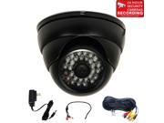 VideoSecu CCTV IR Day Night Vision Security Camera Outdoor Indoor Weatherproof Built in 1 3 SONY Effio CCD 600TVL 3.6mm Wide Angle Lens with Power Supply Cabl