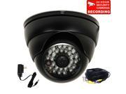 VideoSecu Outdoor Indoor Weatherproof Vandal Proof Built in 1 3 Sony CCD Security Camera IR Day Night Vision 480 TV Lines 3.6mm Wide Angle with Power Supply a