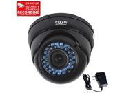 VideoSecu IR Night Vision 1 3 inch Pixim DPS WDR Security Camera 690 TV Line 36 LEDs Varifocal 4 9mm Lens Outdoor Indoor Weatherproof with Free Power Supply
