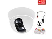 VideoSecu Dome Security Camera Built in 1 3 Sony Effio CCD 600 TVL High Resolution 3.6mm Wide Angle View Lens with Power Supply Cable and Audio Microphone for