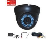 VideoSecu CCTV Vandal Proof Outdoor IR Day Night Long Range Security Camera Vari focal 4 9mm Built in 1 3 inch Sony CCD 540 TV Lines 36 LEDs with Power Supply