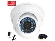 VideoSecu Outdoor Indoor Vandal proof Infrared Day Night Vision Surveillance IR Security Camera Built in 1 3 inch CCD 3.6mm Wide Angle View with Power Supply an