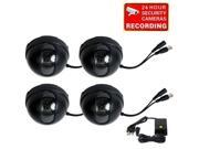 VideoSecu 4x Dome 480TVL Security Camera Built in Sony CCD 3.6mm Wide Angle Lens with Power Supply for CCTV Surveillance DVR System B4P