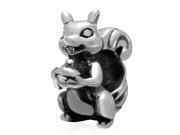 Babao Jewelry Squirrel 925 Sterling Silver Bead fits Pandora European Charm Bracelets