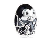 Babao Jewelry Penguin Mother And Son Soild Authentic 925 Sterling Silver Bead Fits Pandora Style European Charm Bracelets
