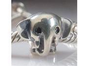 Babao Jewelry Elephant Soild Authentic 925 Sterling Silver Bead Fits Pandora Style European Charm Bracelets