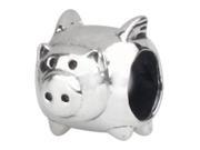 Babao Jewelry Pig Soild Authentic 925 Sterling Silver Bead Fits Pandora Style European Charm Bracelets