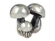 Babao Jewelry Mushroom Soild Authentic 925 Sterling Silver Bead Fits Pandora Style European Charm Bracelets