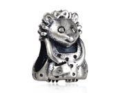 Babao Jewelry Miss Hedgehog Soild Authentic 925 Sterling Silver Bead Fits Pandora Style European Charm Bracelets