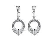 Babao Jewelry Tassels Lady 18K Platinum Plated Sparkling Swarovski Elements CZ Crystal Dangle Earrings