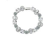 Babao Jewelry Special Styles 18K Platinum Plated Sparkling Swarovski Elements CZ Crystal Bracelet
