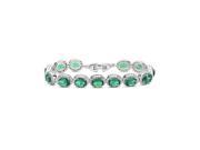 Babao Jewelry Green Meticulous 18K Platinum Plated Sparkling Swarovski Elements CZ Crystal Bracelet