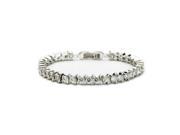 Babao Jewelry White Moonlight 18K Platinum Plated Sparkling Swarovski Elements CZ Crystal Bracelet