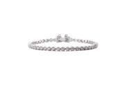 Babao Jewelry Lady Daily 18K Platinum Plated Sparkling White Swarovski Elements CZ Crystal Bracelet