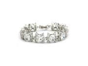 Babao Jewelry Lady Noble 18K Platinum Plated Sparkling Swarovski Elements CZ Crystal Bracelet
