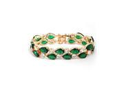 Babao Jewelry Green Exoticism Champagn Plated Sparkling Swarovski Elements CZ Crystal Bracelet