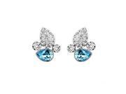 Babao Jewelry Special Design 18K Platinum Plated Swarovski Cubic Zirconia Crystal Stud Earrings