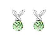 Babao Jewelry Butterfly Elves 18K Platinum Plated Swarovski Elements Cubic Zirconia Crystal Stud Earrings